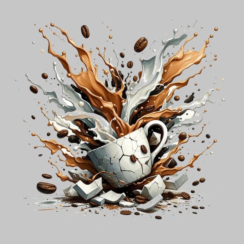 Exploded Coffee - 100% Caffeine