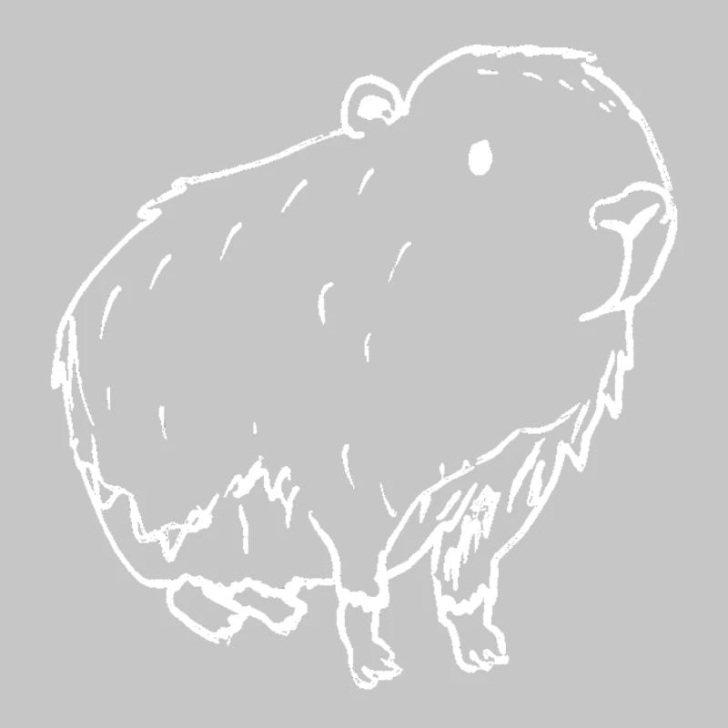 Blanc abstrait de Kapybara