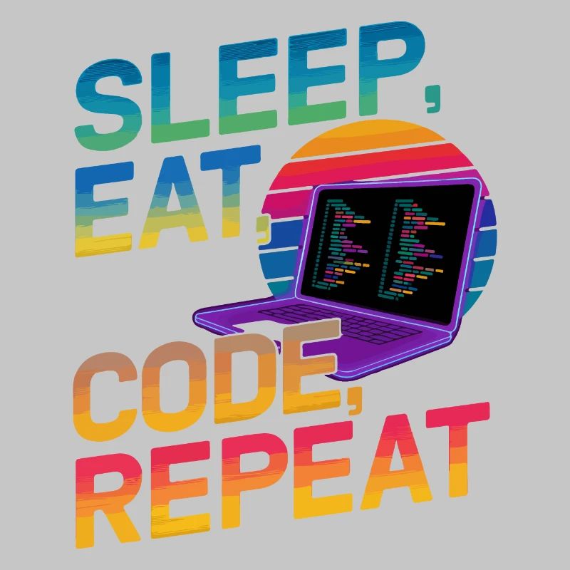 Sleep Eat Code Repeat Geschenk für Coder
