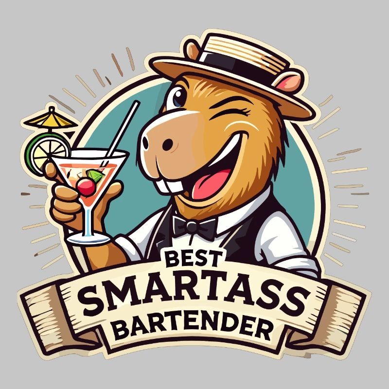 Bartender Bartender Capybara Capy Gift