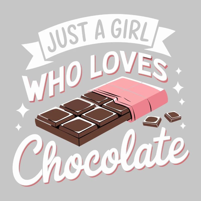 Nur ein Mädchen, das Schokolade liebt