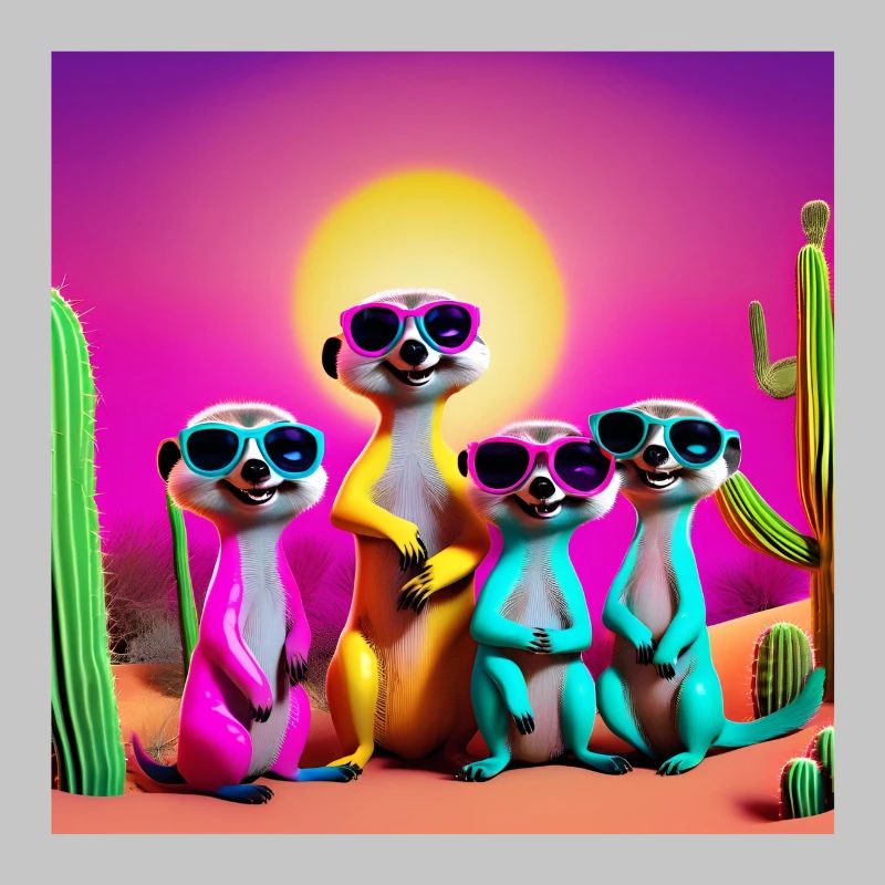 Erdmännchen, Erdmännchenfamilie, Erdmännchen-Humor