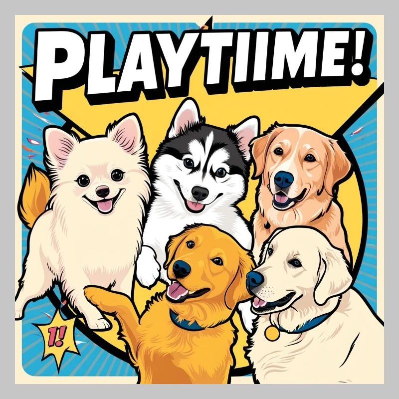 Comic Dogs - Playtime