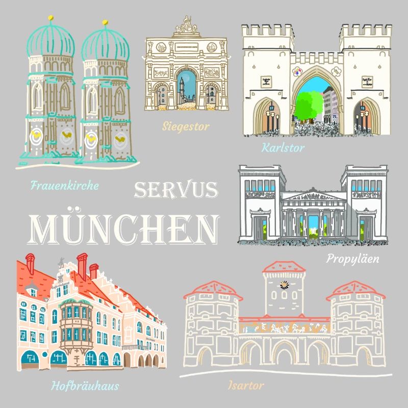 Munich, Dessin à la main, Bavière