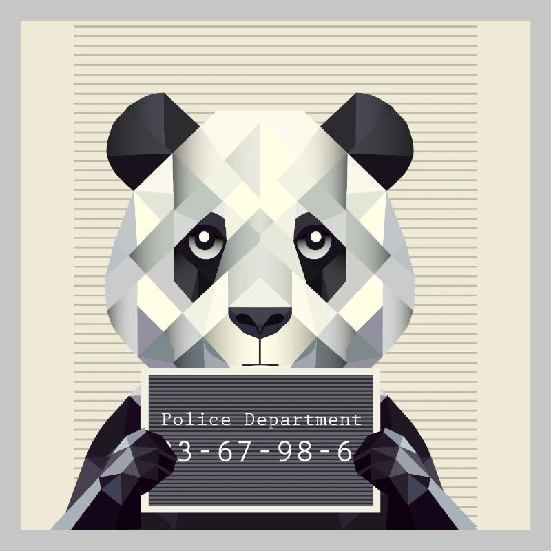 Panda Mugshot – Caught with animals!