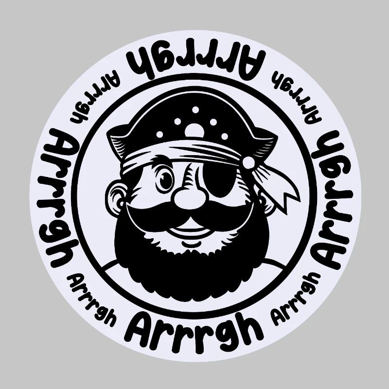 Funny pirate with eye patch