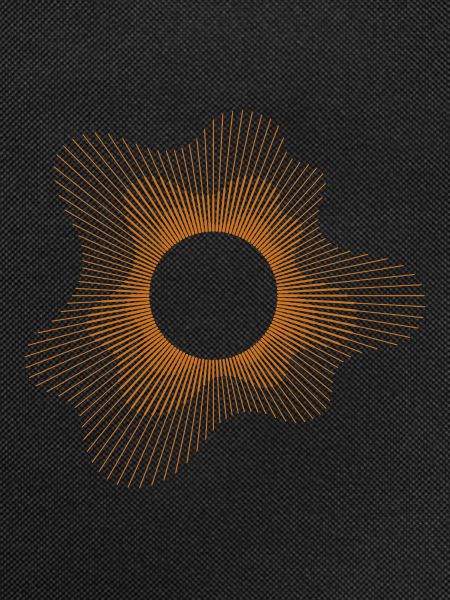 Solar Eclipse Geometric Design
