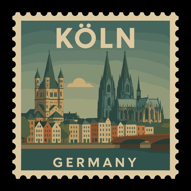 Timbre souvenir de Cologne
