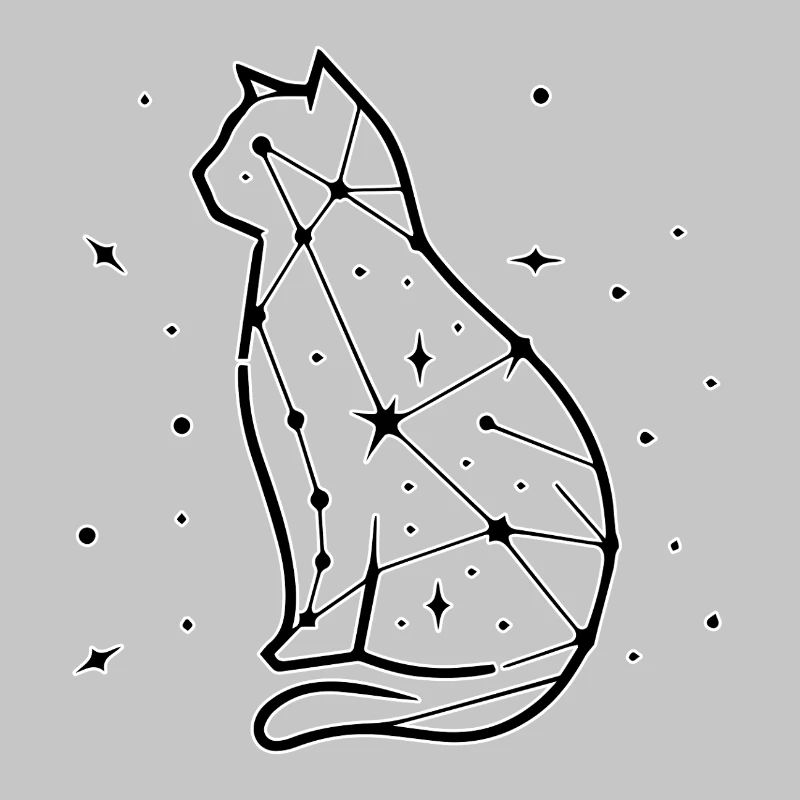 Dessin au trait de chat