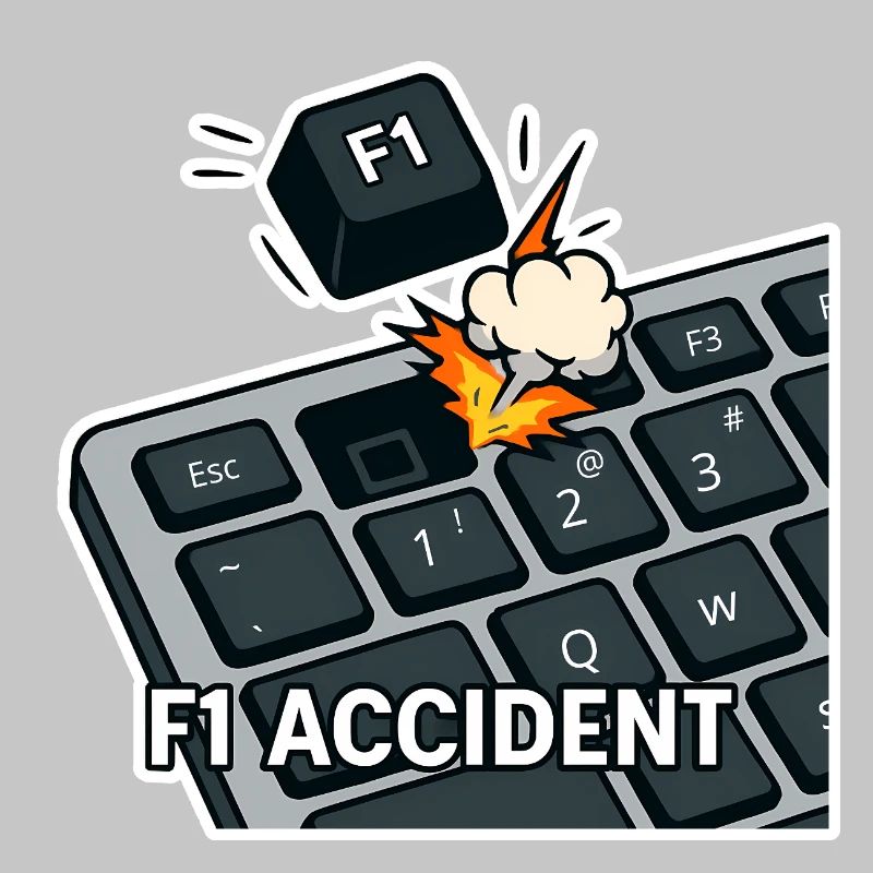 F1 accident - funny pun