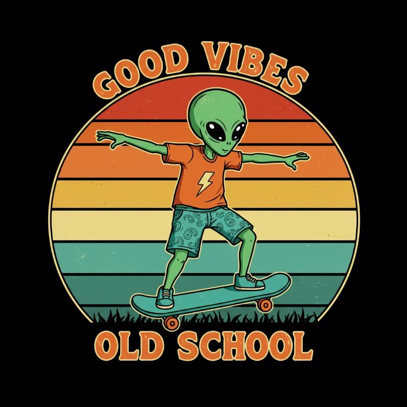 Retro Alien Skater