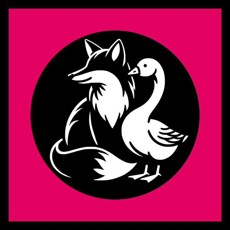 Fuchs und Gans in Freundschaft
