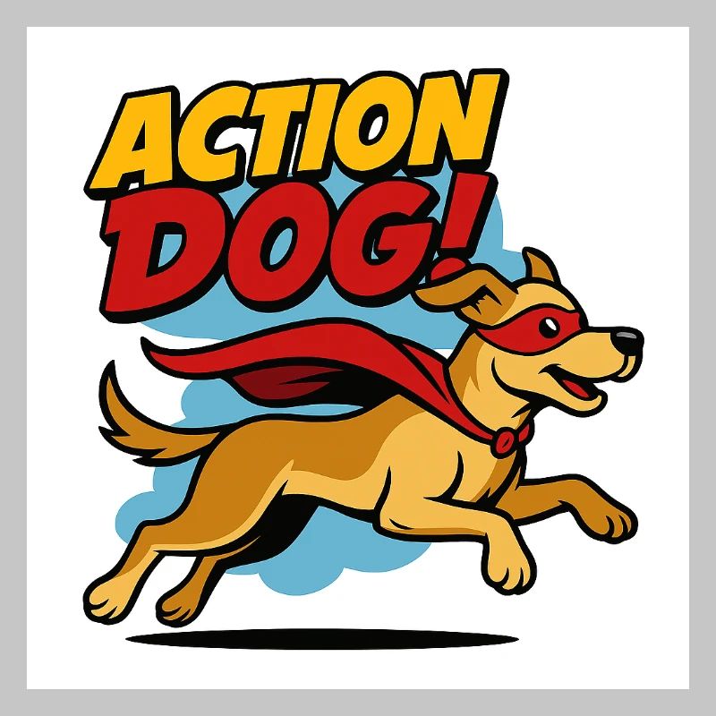 Action Hund Superheld