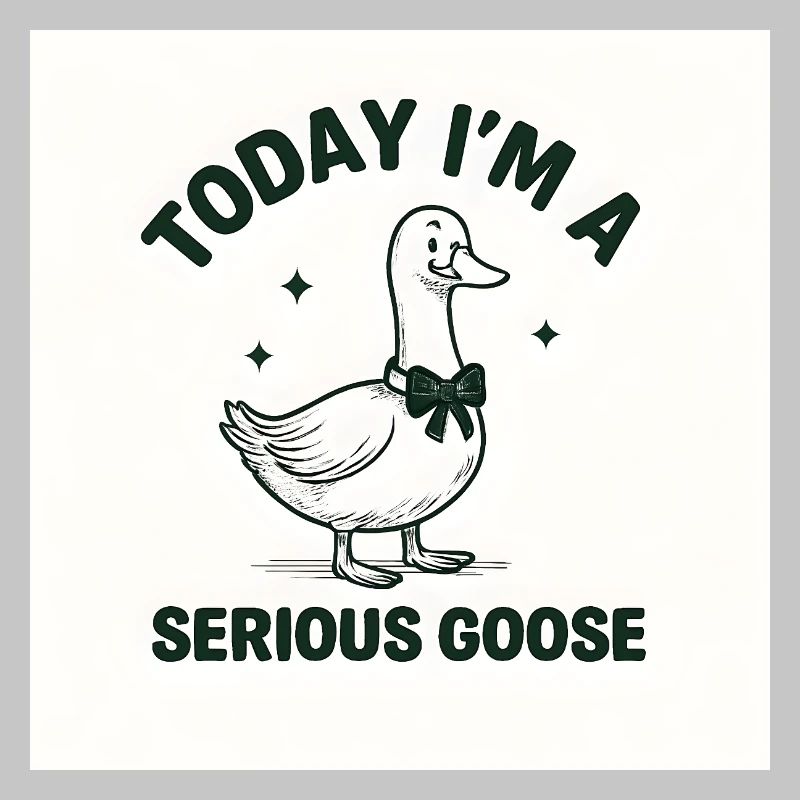 Ernsthafte Gans