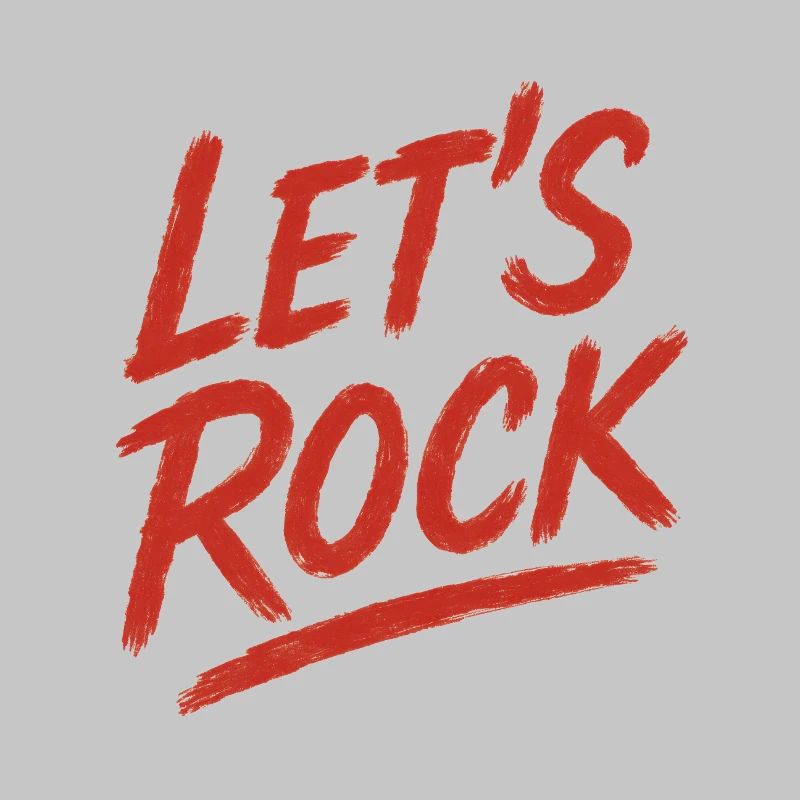 Conception graphique de texte de roche vibrante