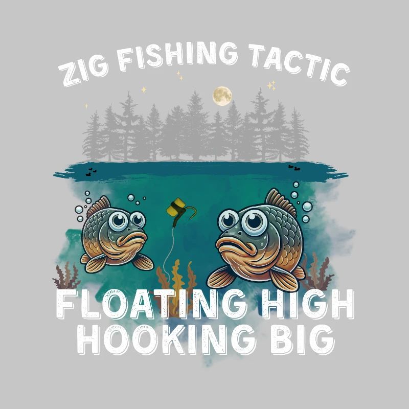 Carp Fishing Humor Zig Tactic Floating High