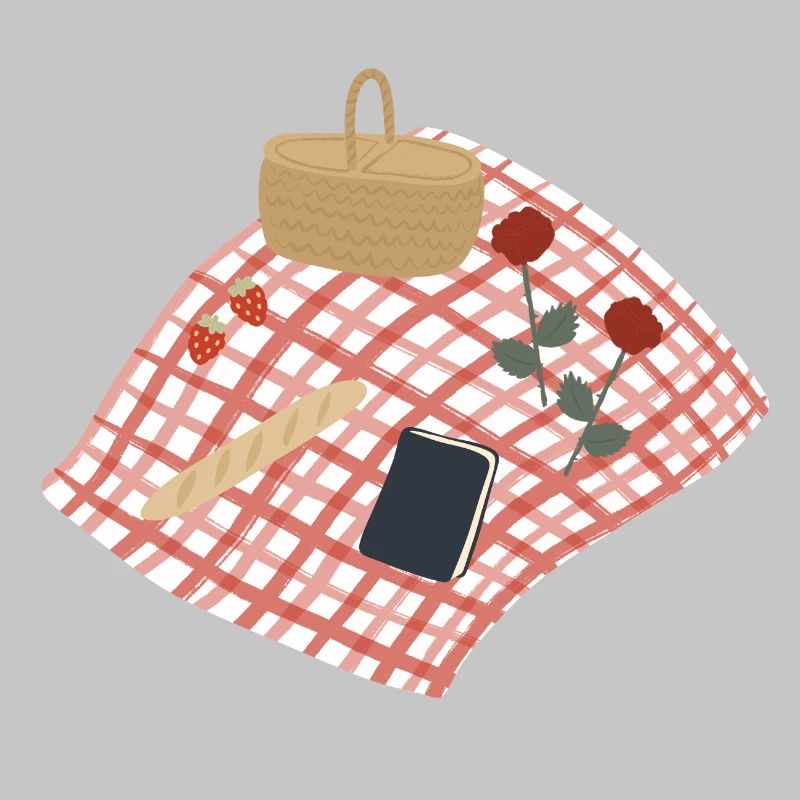 Illustration de scène de pique-rustique