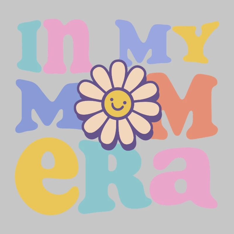 À l’époque de ma maman – Pastel rétro avec fleur