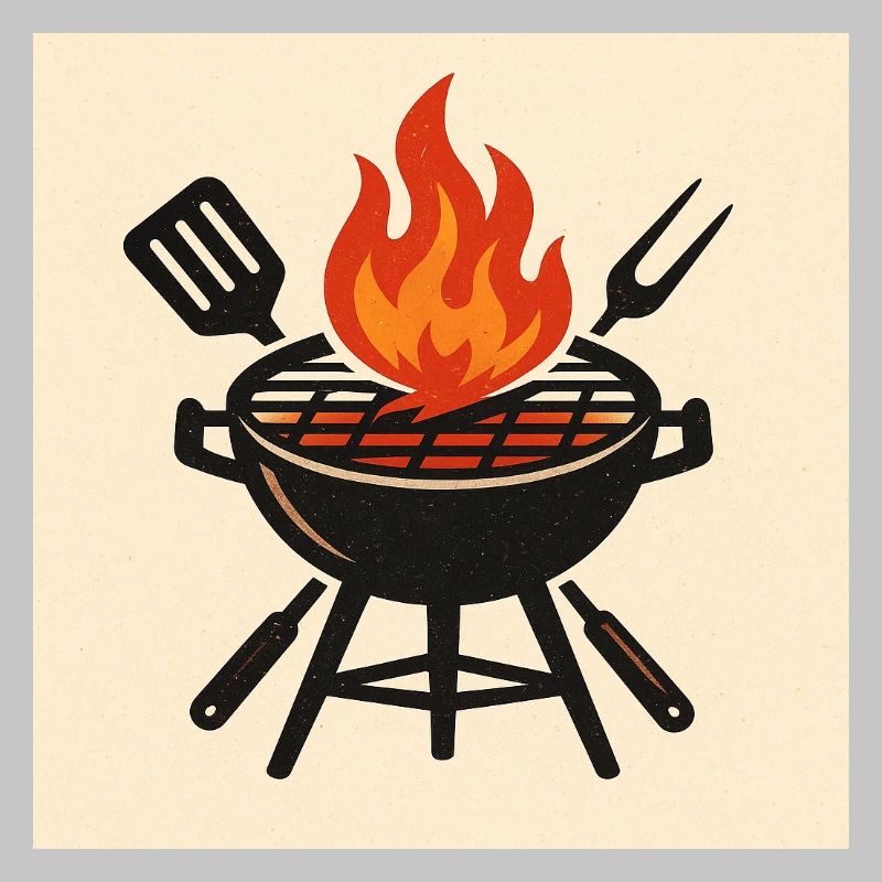 Fiery barbecue evening