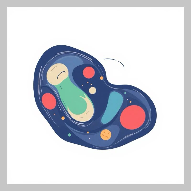 Abstract Cosmos Pattern in Blue