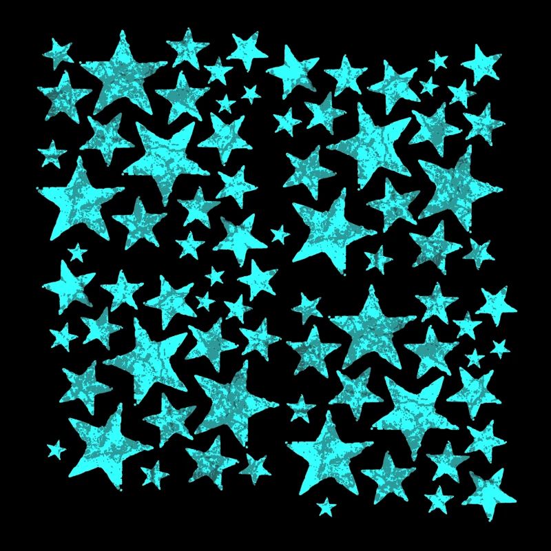 Turquoise Star Pattern