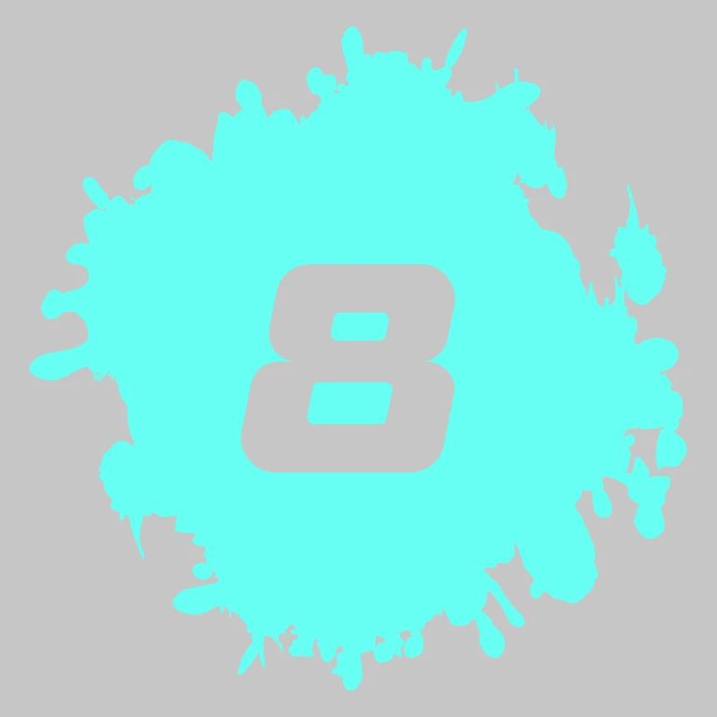 Conception de huit éclaboussures de néon