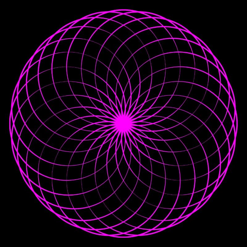 Neonspirale Netz Torus