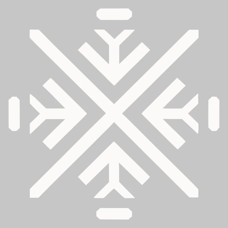 Sleek geometric flake