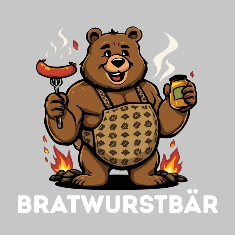 Bratwurstbär Grillfest Geschenk Geschenkidee 