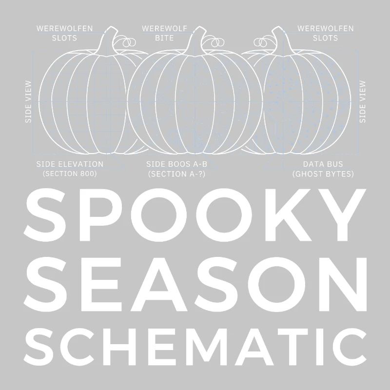 Spooky Season Schematic, Engineer Halloween tshirt