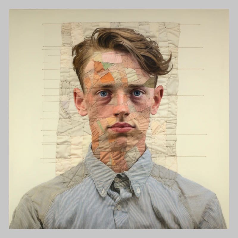 Patchwork-Portraet Collage