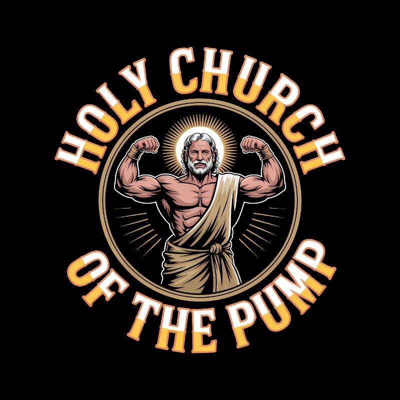 Sanctifiés soient tes gains - Funny Jesus Gym Meme