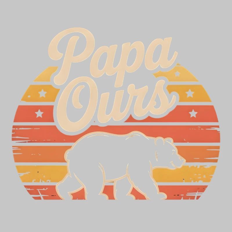 Papa Bear Retro Sun