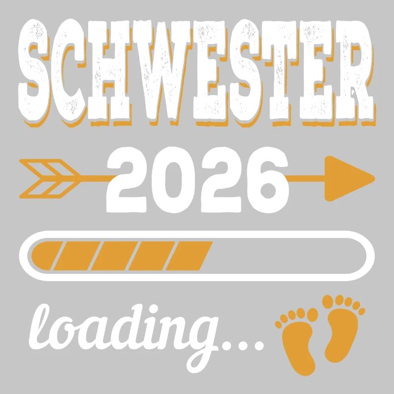 Schwester 2026 Loading große Schwester Geschenk