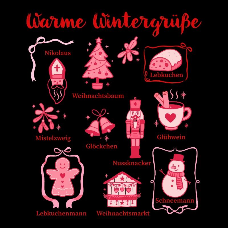 Warmth Winter Greetings Pink Figurines