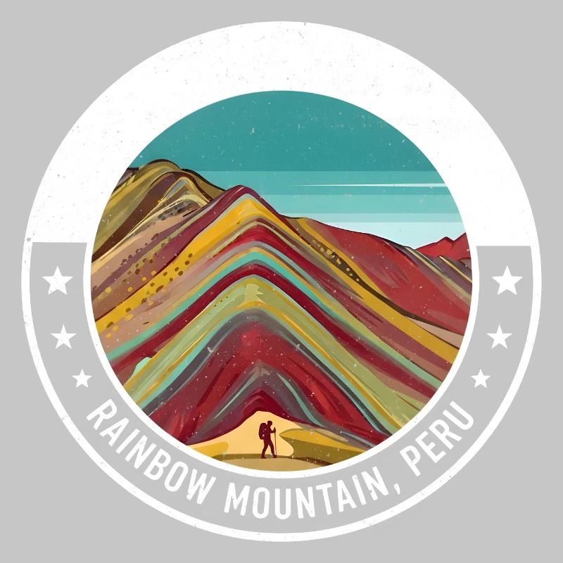 Regenbogenberg Peru Farbexplosion