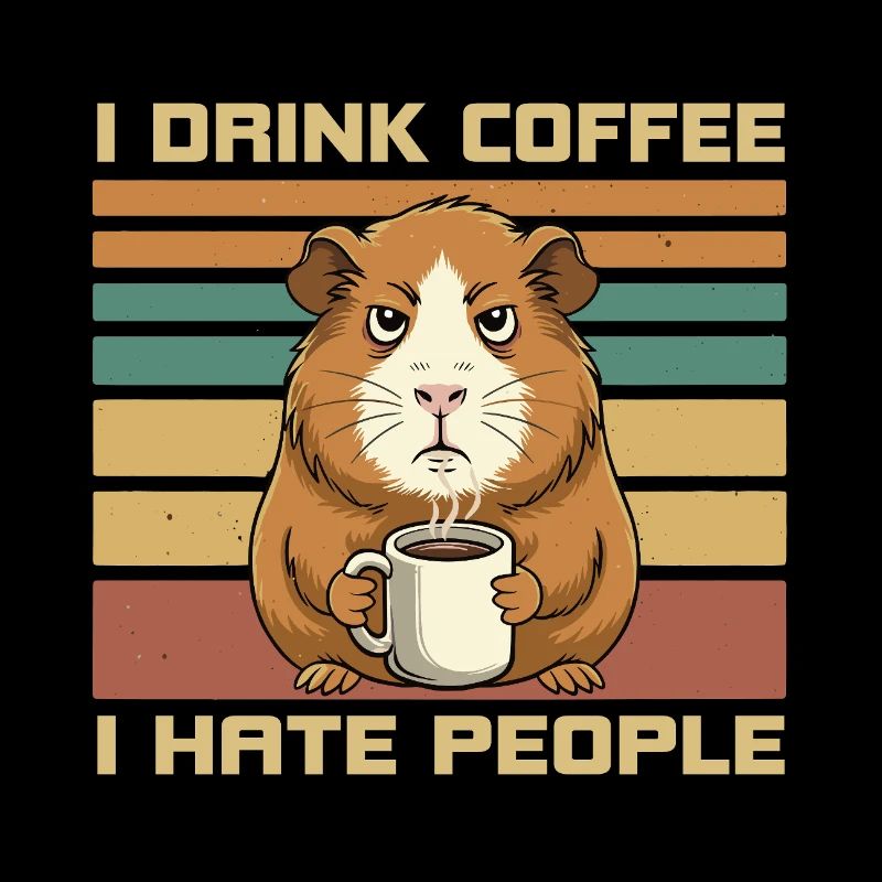 Citation du café du cochon d’Inde Grumpy