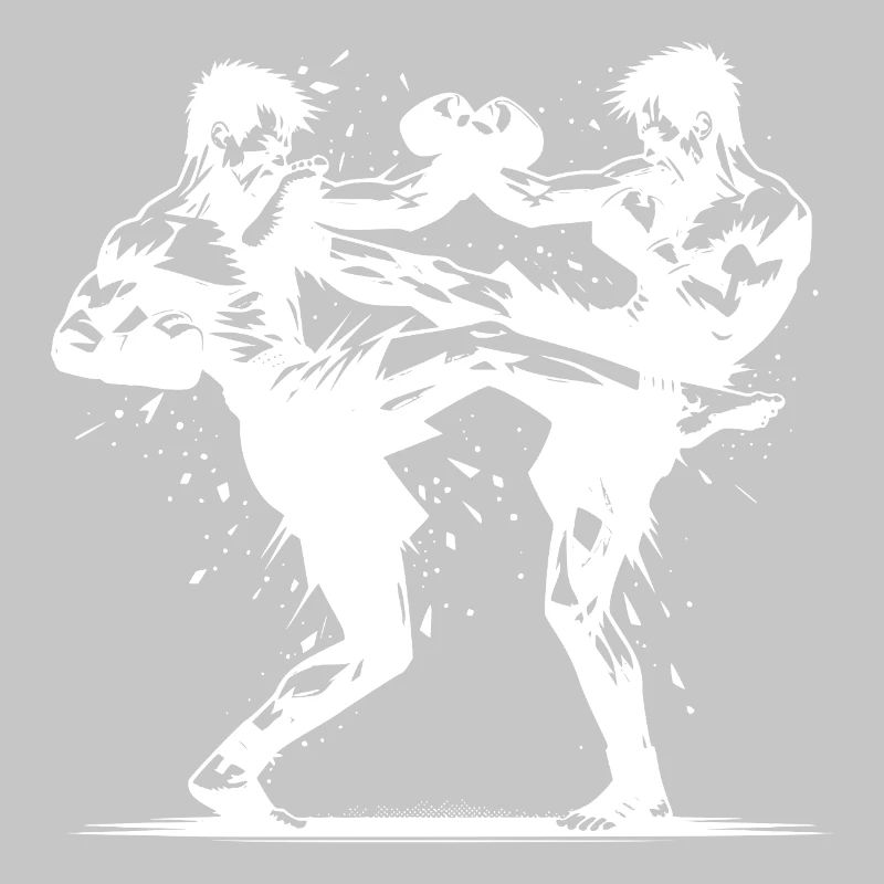 Double Strike Boxe thaïlandaise Le ring brûle violemment