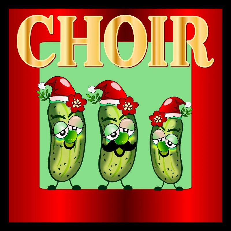 Weihnachts-Weihnachts-Chor-Gurken