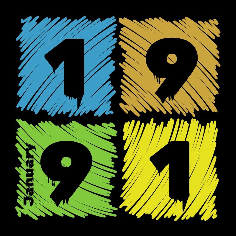 35. Écussons de Farbige du Geburtstag depuis 01/1991