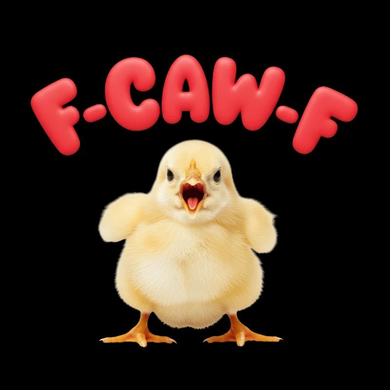 F-CAW-F Küken – Cute Meme Chick Illustration