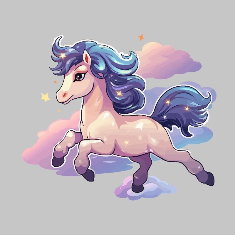 PastelUnicorn over clouds
