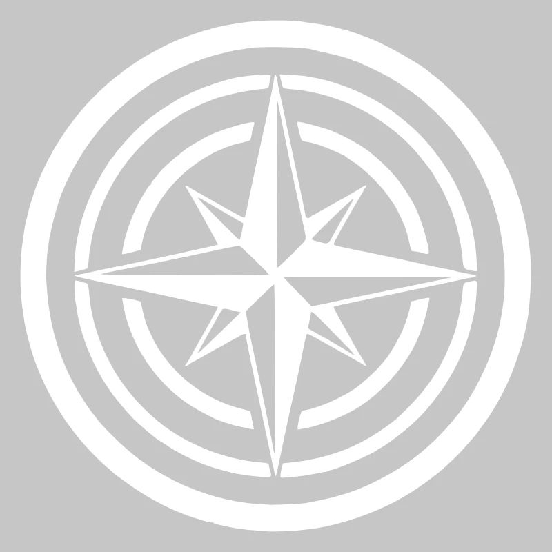 Compass Wind Rose Circle Navigation Clean