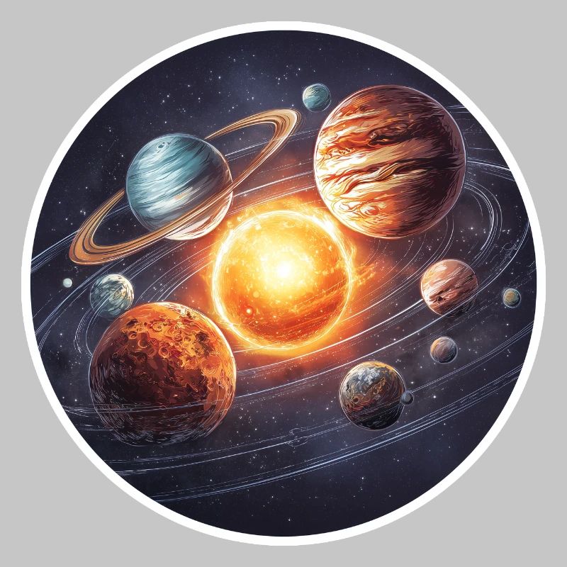Astronomie Graphique Orbite des planètes du système solaire dans l’espace