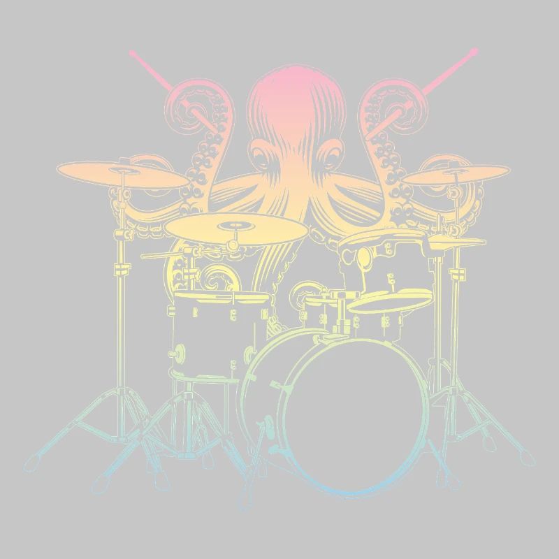 Drums Drummer Squid