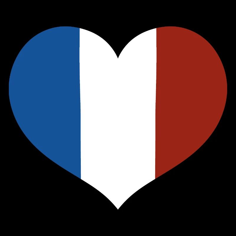 Cœur du drapeau français