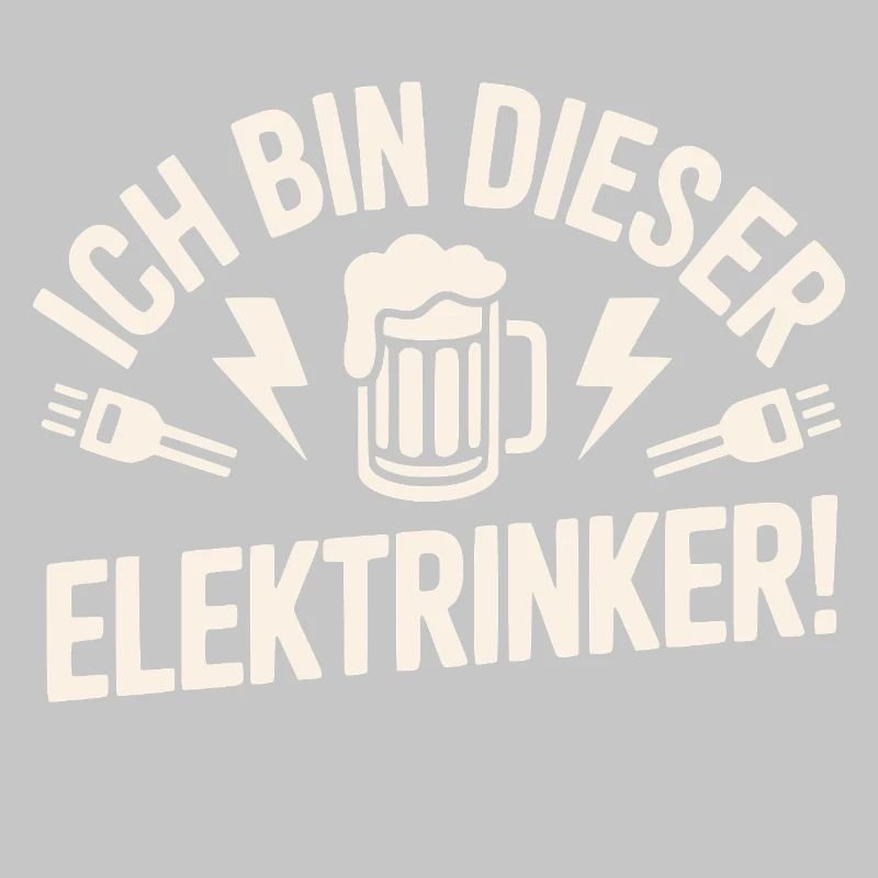 Je suis ce motif Elektrinker – Bière drôle