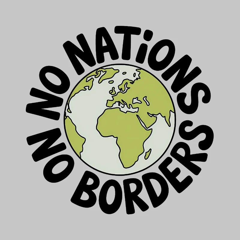 No Nations No Borders - Antifa Tee