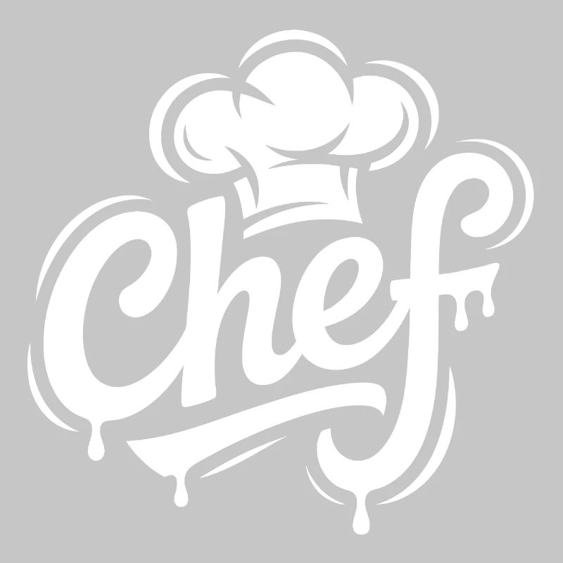 Lettrage du logo du chef