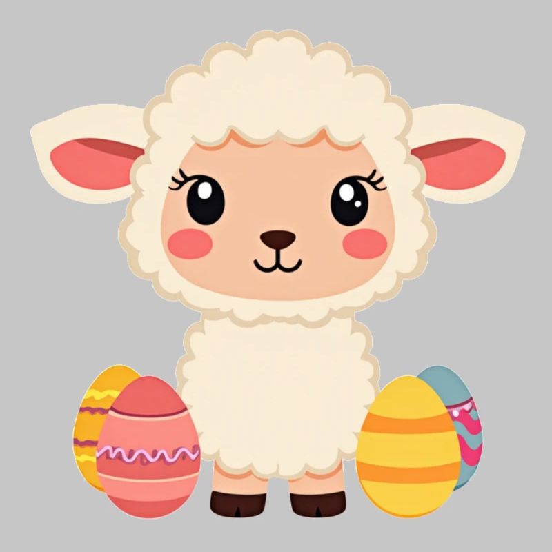 Moutons à Pâques